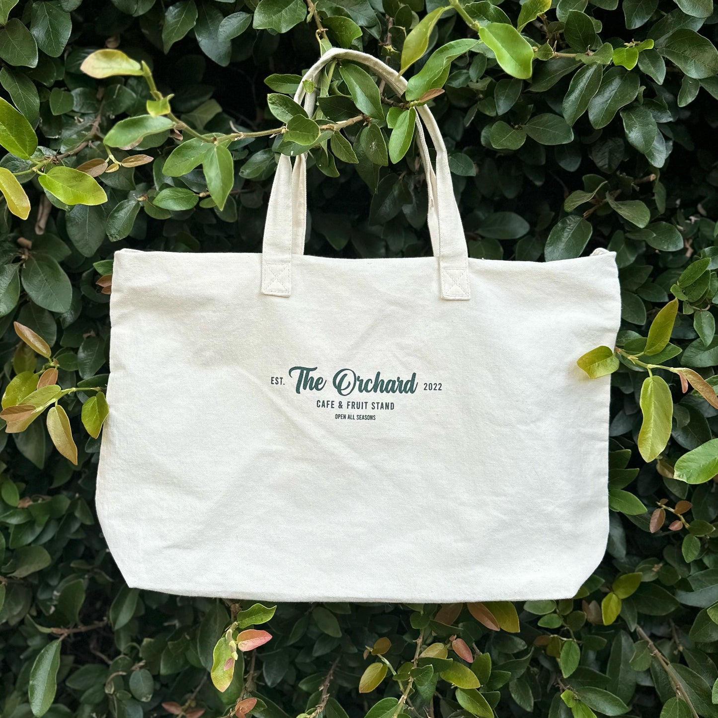 Cafe & Fruit Stand Oversized Tote Bag